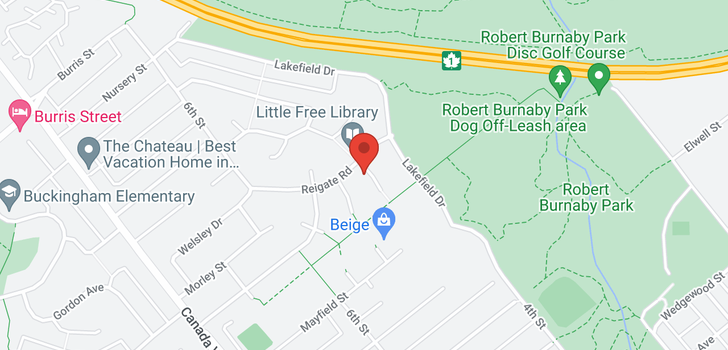 map of 8050 REIGATE ROAD